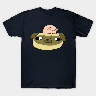 Pug Face and Mini Pig T-Shirt